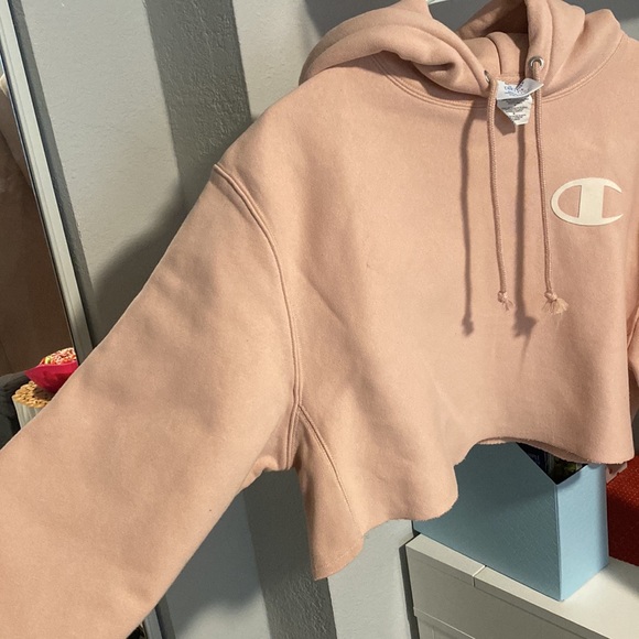 Champion pink cropped hoodie - Picture 10 of 11